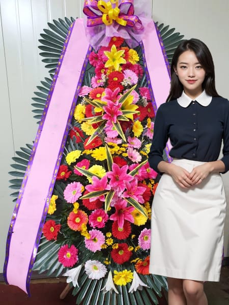 디노체컨벤션웨딩홀 3단화환 기본형